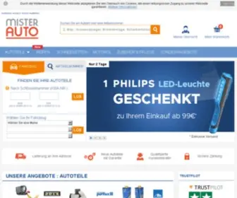 Mister-Auto.de(Autoteile von Mister) Screenshot