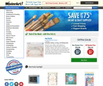 Misterart.com(Art Supplies) Screenshot