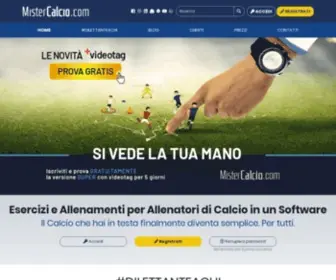 Mistercalcio.com(Esercizi e allenamenti per l'allenatore di calcio sul software) Screenshot