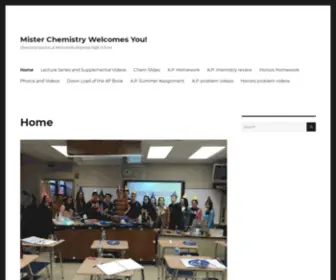 Misterchemistry.com(Chemistry teacher at Monmouth Regional High School) Screenshot