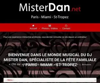 Misterdan.net(Bienvenue dans le monde Musical du Dj Mister Dan) Screenshot