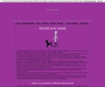 Misterdog.it(Udine toelettatura cani corsi e servizi Mister dog via san daniele) Screenshot