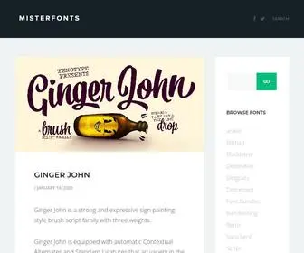 Misterfonts.com(MisterFonts) Screenshot