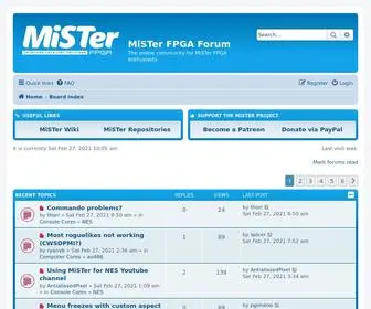 Misterfpga.org(MiSTer FPGA Forum) Screenshot