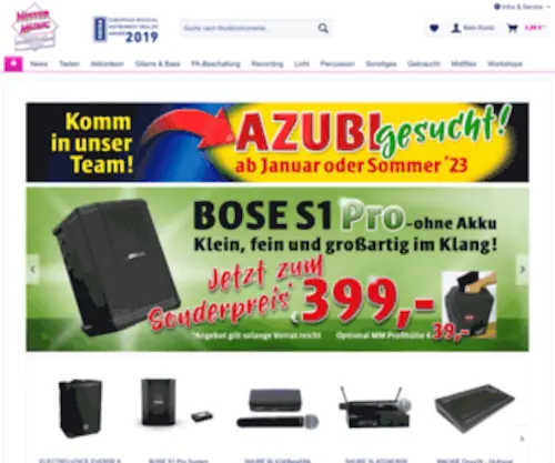 Mistermusic-Profishop.de(Mistermusic Profishop) Screenshot