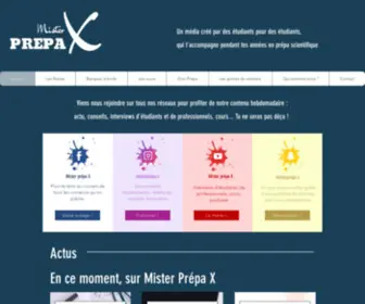 Misterprepa-X.com(Mister Prépa X) Screenshot