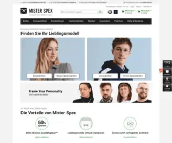 Misterspex.at(Brillen, Sonnenbrillen, Kontaktlinsen online kaufen) Screenshot