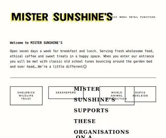 Mistersunshines.com.au(Mister Sunshine's) Screenshot