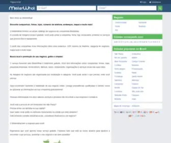 Misterwhat.com.br(Catálogo Brasileiro de Empresas Locais) Screenshot