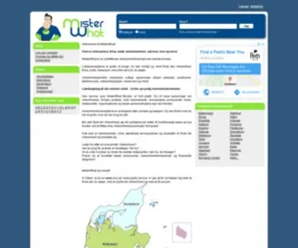 Misterwhat.dk(Oversigt over mindre danske virksomheder) Screenshot