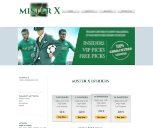 Misterx1X2.com Screenshot