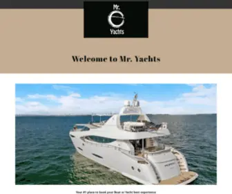 Misteryachts.com(Yacht Rentals) Screenshot