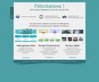 Misteryou.fr(OVH accompagne votre évolution grâce au meilleur des infrastructures web) Screenshot
