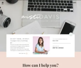 Mistidavis.com(Dallas Brand Photographer and Showit Website Designer) Screenshot