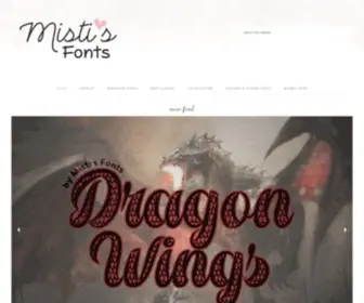 Mistifonts.com(Fonts by Misti Hammers) Screenshot