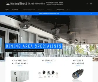 Mistingdirect.com(Misting Direct brand Outdoor Cooling Systems) Screenshot