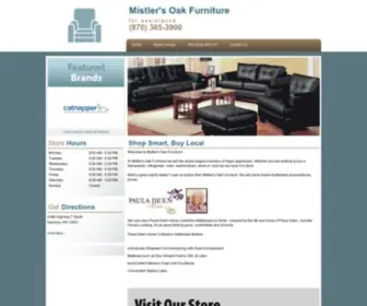 Mistlersfurnitureandappliance.com(Mistler's Oak Furniture) Screenshot