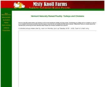 Mistyknollfarms.com(Vermont Naturally) Screenshot