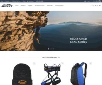 Mistymountain.com(Innovative Climbing Equipment) Screenshot