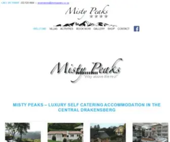 Mistypeaks.co.za(Misty Peaks Accommodation) Screenshot