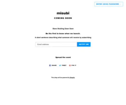 Misubishop.com(Create an Ecommerce Website and Sell Online) Screenshot