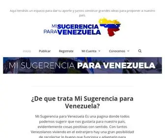 Misugerenciaparavenezuela.com(Mi Sugerencia para Venezuela) Screenshot