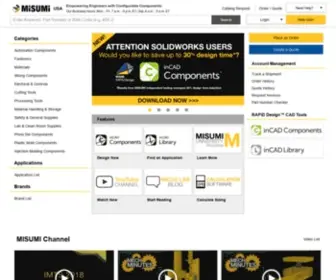 Misumiusa.com(MISUMI USA) Screenshot