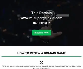 Misupergalaxia.com(Domain Renewal Instructions) Screenshot