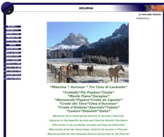 Misurina.eu(Misurina and Tre Cime di Lavaredo) Screenshot