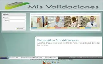 Misvalidaciones.com.ar(Mis Validaciones) Screenshot