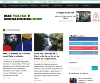 Misviajesysensaciones.com(Mis viajes y sensaciones) Screenshot