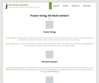 Mit-Recht-Werben.de(Mit Recht werben) Screenshot