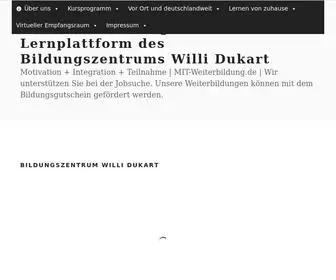 Mit-Weiterbildung.de(Eine Lernplattform des Bildungszentrums Willi Dukart) Screenshot