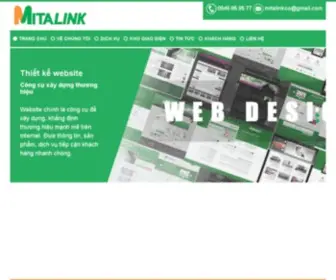 Mitalink.com(Thiet ke web gia re. Mitalink) Screenshot