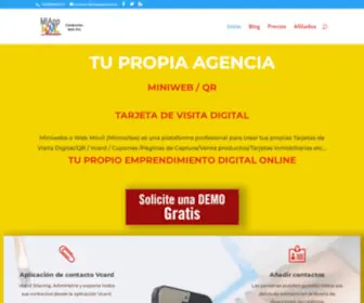 Mitarjetamovil.com(Tarjeta Virtual/QR/Vcard) Screenshot