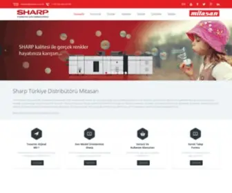 Mitasan.com.tr(Sharp Fotokopi çözümleri Türkiye Resmi Distribütörü) Screenshot