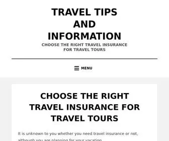 Mitchandtonis.com(Choose The Right Travel Insurance For Travel Tours) Screenshot