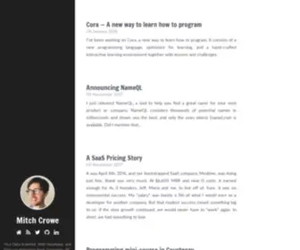 Mitchcrowe.com(Mitch Crowe) Screenshot