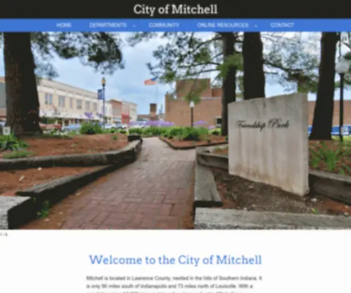 Mitchell-IN.gov(City of Mitchell) Screenshot