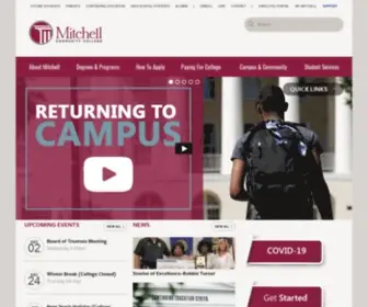 Mitchellcc.edu(Mitchell Community College) Screenshot
