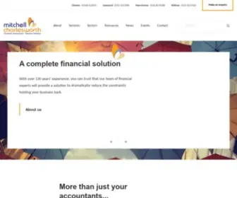 Mitchellcharlesworth.co.uk(Chartered Accountants in Chester Liverpool Manchester and Widnes) Screenshot