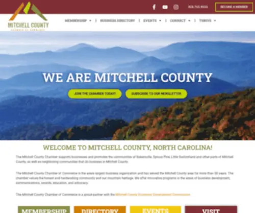 Mitchellcountychamber.org(Mitchell County Chamber of Commerce) Screenshot