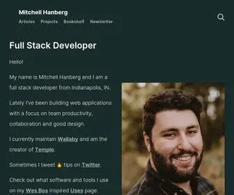 Mitchellhanberg.com(Mitchell Hanberg) Screenshot