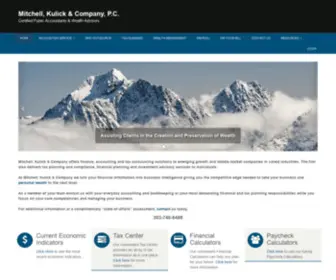 Mitchellkulick.com(Mitchell, Kulick & Company, P.C) Screenshot