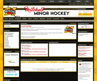 Mitchellminorhockey.com(Mitchell Minor Hockey) Screenshot