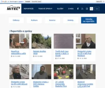 Mitel-TV.cz(Televize MiTEL TV) Screenshot