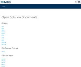 Miteldocs.com(Documents and Downloads ( Mitel )) Screenshot
