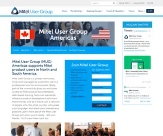 Mitelusergroup.com(Mitel Global User Group) Screenshot