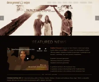 Mitendevapremal.com(Deva Premal & Miten) Screenshot