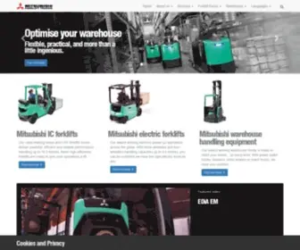 Mitforklift.com(Mitsubishi Forklift Trucks) Screenshot